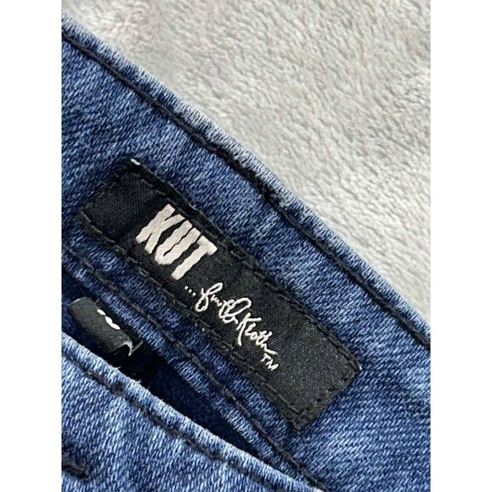 Kut From The Kloth Y2K Jeans Women Sz 10 Dark Blue Skinny Stretch Denim Mid Rise - Picture 5 of 13